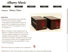 Tablet Screenshot of albarrymusic.com